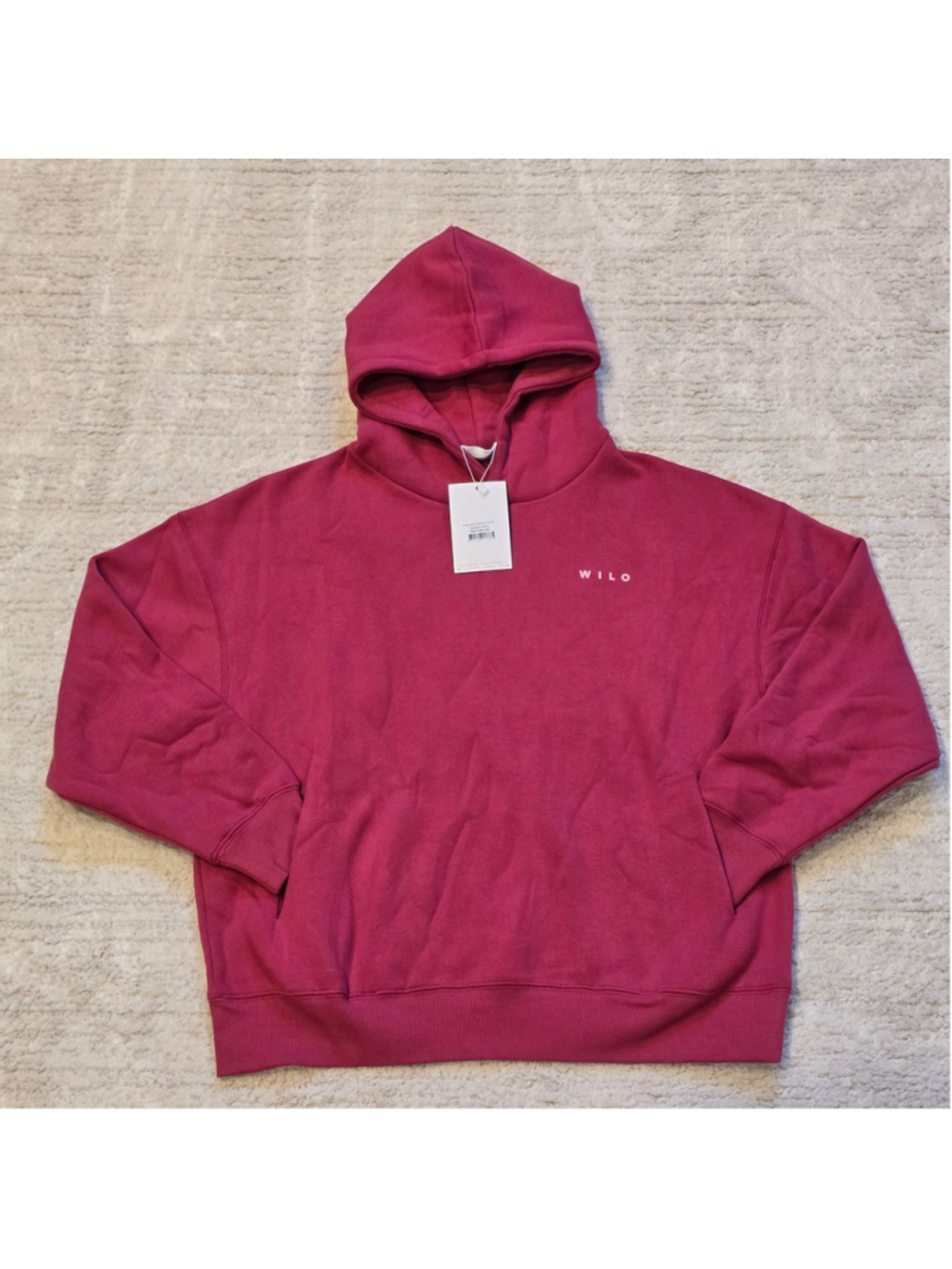 Women's Wilo Raspberry Hoodie Sweatshirt Size S